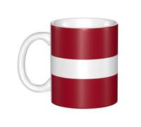 UDFKGLP Flag of Latvia Pattern mug ceramic Mugs for cappuccino, latte, cereal, yogurt, milk, hot or cold drinks Micro-wave oven