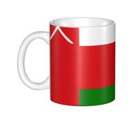 UDFKGLP Flag of Oman Pattern mug ceramic Mugs for cappuccino, latte, cereal, yogurt, milk, hot or cold drinks Micro-wave oven