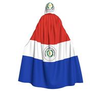 UDFKGLP Flag of Paraguay Pattern Adult Hooded Cloak is a super large, comfortable, and durable Halloween hooded poncho