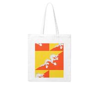 UDFKGLP Flag of the Kingdom of Bhutan Pattern Woman Canvas Tote Bag Strong and durable for traveling, shopping, Daily One Size