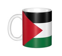 UDFKGLP Flag of the State of Palestine Pattern mug ceramic Mugs for cappuccino, latte, cereal, yogurt, milk, hot or cold drinks Micro-wave oven