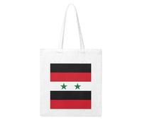 UDFKGLP Flag of the Syrian Arab Republic Pattern Woman Canvas Tote Bag Strong and durable for traveling, shopping, Daily One Size