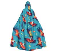 UDFKGLP Flying Parrot Pattern Adult Hooded Cloak is a super large, comfortable, and durable Halloween hooded poncho