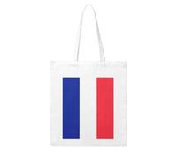 UDFKGLP French flag Pattern Woman Canvas Tote Bag Strong and durable for traveling, shopping, Daily One Size
