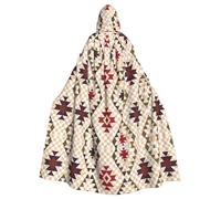 UDFKGLP Geometric vector Pattern Adult Hooded Cloak is a super large, comfortable, and durable Halloween hooded poncho
