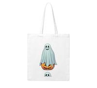 UDFKGLP Ghost on the Pumpkin Pattern Woman Canvas Tote Bag Strong and durable for traveling, shopping, Daily One Size