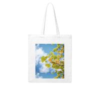 UDFKGLP Ginkgo leaves under the blue sky Pattern Woman Canvas Tote Bag Strong and durable for traveling, shopping, Daily One Size