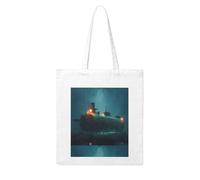 UDFKGLP Glowing abandoned submarine Pattern Woman Canvas Tote Bag Strong and durable for traveling, shopping, Daily One Size