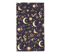 UDFKGLP Golden Stars in The Night Sky Pattern Towel Towels 27.5x16in Skin-Friendly Absorbent Fluffy and Soft for Bathroom, Beach, Outdoors