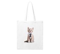 UDFKGLP Gorgeously dressed kitten Pattern Woman Canvas Tote Bag Strong and durable for traveling, shopping, Daily One Size