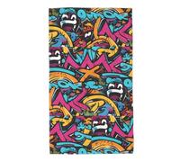 UDFKGLP Graffiti Skateboard Pattern Towel Towels 27.5x16in Skin-Friendly Absorbent Fluffy and Soft for Bathroom, Beach, Outdoors
