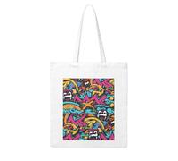 UDFKGLP Graffiti Skateboard Pattern Woman Canvas Tote Bag Strong and durable for traveling, shopping, Daily One Size
