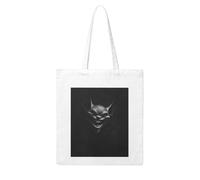 UDFKGLP Grinning Bat Pattern Woman Canvas Tote Bag Strong and durable for traveling, shopping, Daily One Size