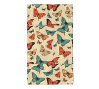 UDFKGLP Hand Drawn Color Butterfly Pattern Towel Towels 27.5x16in Skin-Friendly Absorbent Fluffy and Soft for Bathroom, Beach, Outdoors