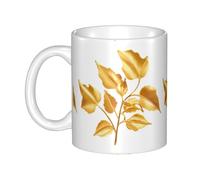 UDFKGLP Handmade gold leaf Pattern mug ceramic Mugs for cappuccino, latte, cereal, yogurt, milk, hot or cold drinks Micro-wave oven