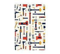 UDFKGLP Hands-on Tools Pattern Tin decorative painting 8x12in Made of tinplate, wear-resistant and durable