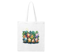 UDFKGLP Happy dancing dwarf Pattern Woman Canvas Tote Bag Strong and durable for traveling, shopping, Daily One Size