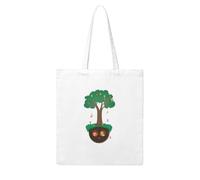 UDFKGLP Happy party in the tree hole Pattern Woman Canvas Tote Bag Strong and durable for traveling, shopping, Daily One Size
