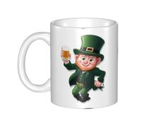 UDFKGLP Happy St. Patrick Pattern mug ceramic Mugs for cappuccino, latte, cereal, yogurt, milk, hot or cold drinks Micro-wave oven