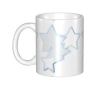 UDFKGLP Hazy five-pointed star Pattern mug ceramic Mugs for cappuccino, latte, cereal, yogurt, milk, hot or cold drinks Micro-wave oven
