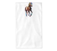 UDFKGLP Horse Wrapped in Colorful Ribbons Pattern Towel Towels 27.5x16in Skin-Friendly Absorbent Fluffy and Soft for Bathroom, Beach, Outdoors