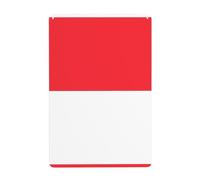 UDFKGLP Indonesian flag Pattern Tin decorative painting 8x12in Made of tinplate, wear-resistant and durable