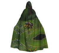 UDFKGLP Insects on leaves Pattern Adult Hooded Cloak is a super large, comfortable, and durable Halloween hooded poncho