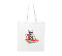 UDFKGLP Kitten basking in the sun on a chair Pattern Woman Canvas Tote Bag Strong and durable for traveling, shopping, Daily One Size