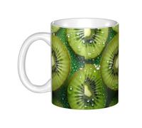 UDFKGLP kiwi fruit Pattern mug ceramic Mugs for cappuccino, latte, cereal, yogurt, milk, hot or cold drinks Micro-wave oven