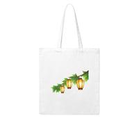 UDFKGLP Lanterns on the treetops Pattern Woman Canvas Tote Bag Strong and durable for traveling, shopping, Daily One Size
