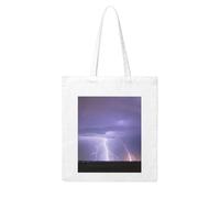 UDFKGLP Lightning Storm Pattern Woman Canvas Tote Bag Strong and durable for traveling, shopping, Daily One Size