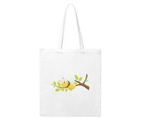 UDFKGLP Little bee on a branch Pattern Woman Canvas Tote Bag Strong and durable for traveling, shopping, Daily One Size
