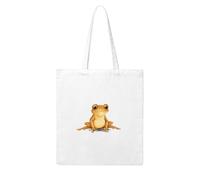 UDFKGLP Little brown frog Pattern Woman Canvas Tote Bag Strong and durable for traveling, shopping, Daily One Size