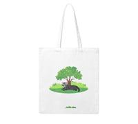 UDFKGLP Little civet cat under the green tree Pattern Woman Canvas Tote Bag Strong and durable for traveling, shopping, Daily One Size