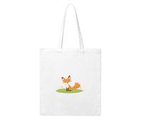 UDFKGLP Little fox in the field Pattern Woman Canvas Tote Bag Strong and durable for traveling, shopping, Daily One Size