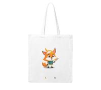 UDFKGLP Little fox on adventure Pattern Woman Canvas Tote Bag Strong and durable for traveling, shopping, Daily One Size
