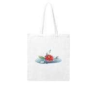 UDFKGLP Little red flower in ice Pattern Woman Canvas Tote Bag Strong and durable for traveling, shopping, Daily One Size