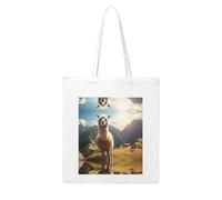 UDFKGLP Llama Pattern Woman Canvas Tote Bag Strong and durable for traveling, shopping, Daily One Size