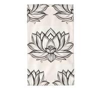 UDFKGLP Lotus Flower Namaste Pattern Towel Towels 27.5x16in Skin-Friendly Absorbent Fluffy and Soft for Bathroom, Beach, Outdoors