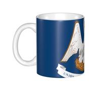 UDFKGLP Louisiana State Flag Pattern mug ceramic Mugs for cappuccino, latte, cereal, yogurt, milk, hot or cold drinks Micro-wave oven