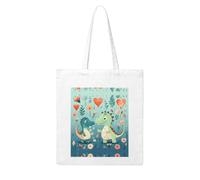 UDFKGLP Lovely Little Dinosaur Baby Pattern Woman Canvas Tote Bag Strong and durable for traveling, shopping, Daily One Size