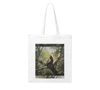 UDFKGLP Monkey sitting on a tree Pattern Woman Canvas Tote Bag Strong and durable for traveling, shopping, Daily One Size