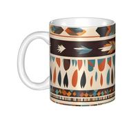 UDFKGLP native american beliefs Pattern mug ceramic Mugs for cappuccino, latte, cereal, yogurt, milk, hot or cold drinks Micro-wave oven