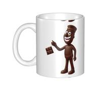UDFKGLP Naughty Chocolate Man Pattern mug ceramic Mugs for cappuccino, latte, cereal, yogurt, milk, hot or cold drinks Micro-wave oven