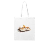 UDFKGLP Old books and scattered leaves Pattern Woman Canvas Tote Bag Strong and durable for traveling, shopping, Daily One Size