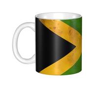 UDFKGLP Old Jamaican Flag Pattern mug ceramic Mugs for cappuccino, latte, cereal, yogurt, milk, hot or cold drinks Micro-wave oven