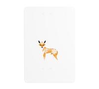 UDFKGLP Orange pattern fox Pattern Tin decorative painting 8x12in Made of tinplate, wear-resistant and durable