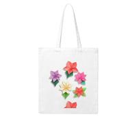 UDFKGLP Origami flowers Pattern Woman Canvas Tote Bag Strong and durable for traveling, shopping, Daily One Size