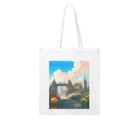 UDFKGLP Outside the Castle Gate Pattern Woman Canvas Tote Bag Strong and durable for traveling, shopping, Daily One Size