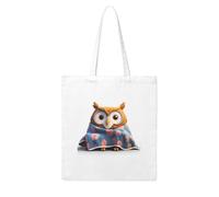 UDFKGLP Owl trembling under the quilt Pattern Woman Canvas Tote Bag Strong and durable for traveling, shopping, Daily One Size